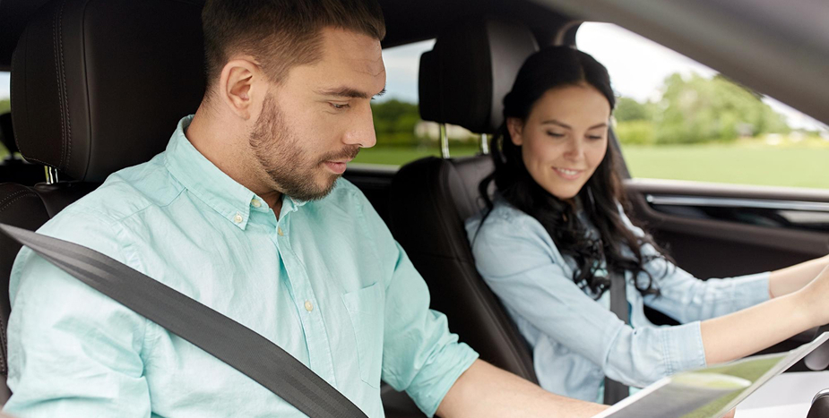 Driving instructor conducting mock VicRoads drive test for learner driver